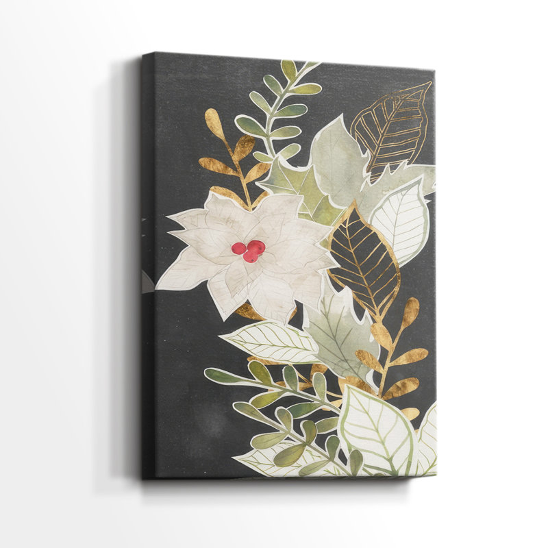 Gilded Christmas Collection B -Gallery Wraraped Cavas