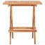 Patio Bistro Set 3 Piece Patio Folding Table and Chairs Solid Teak Wood-149104809