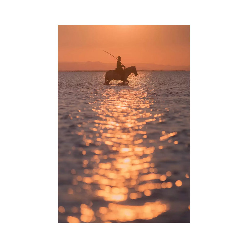 White Angels of Camargue XXV 1 Piece Wrapped Canvas Wall Art, 20.32 cm H x 30.48 cm W