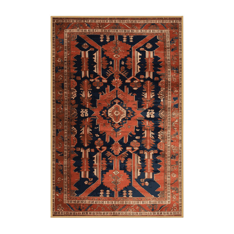 Tapis brun lavable à la machine, Rectangulaire 2 pi x 3 pi