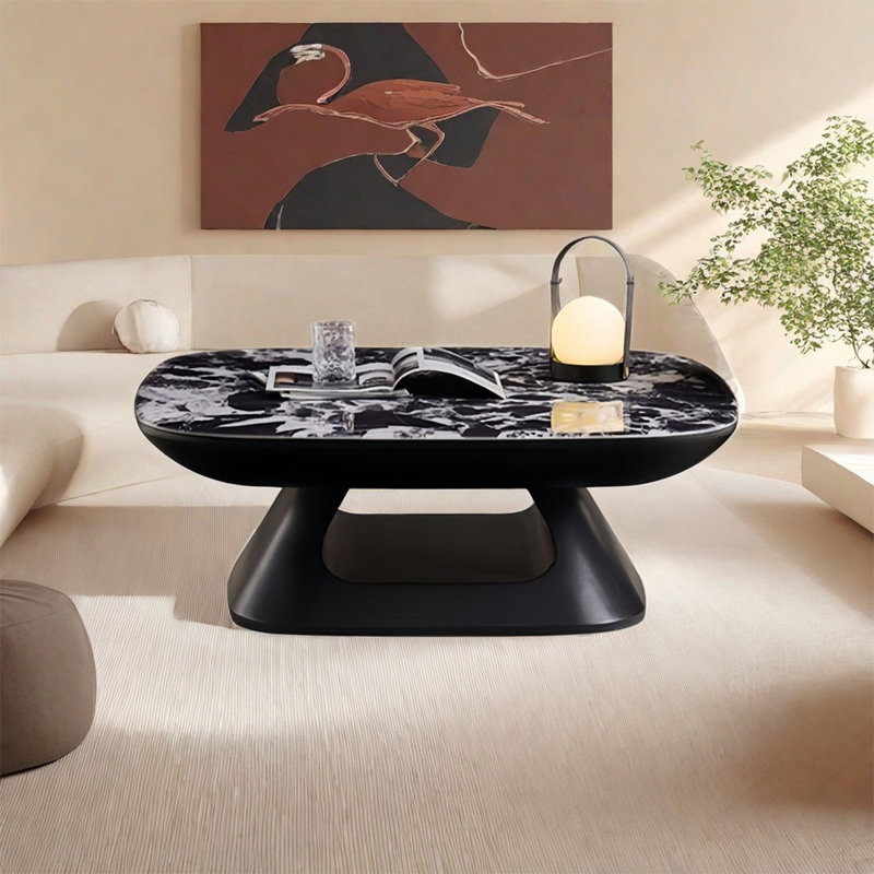 Table basse carrée italienne en pierre supercristalline