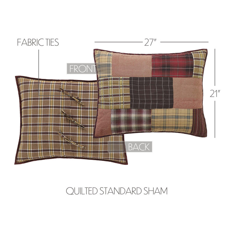 Wyatt Dulbay 100% Cotton Ties Sham, Standard