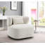 Chaise d'appoint rembourrée avec coussin Faisa