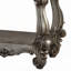 Table de bout en platine antique avec tablette inférieure