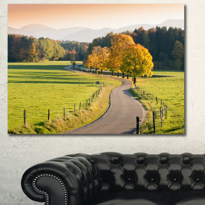 " Winding Country Road In The Fall "