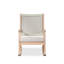 Chaise berçante d'extérieur en bois d'eucalyptus