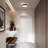 Jabran 1 - Light 15.74" White Round LED Dimmable Flush Mount with Remote