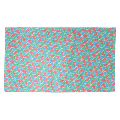 Tapis rouge/vert trapézoïdals Avicia