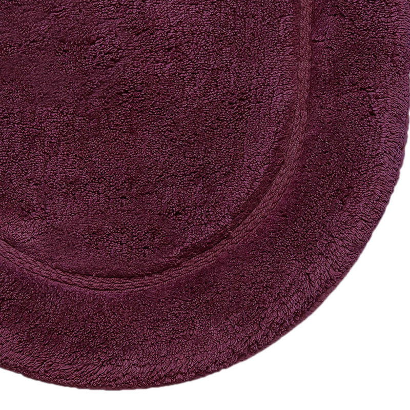 Ensemble de tapis de salle de bain 2 pièces Sandcliff, Ovale mauve