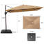 12' X 9' Rectangular Cantilever Umbrella With Counter Weights-1771801932