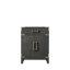 Meuble-lavabo simple en chêne noir l 24 po x P 18 po