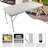 Indoor & Outdoor 4Ft Foldable Table - Portable White Smooth Waterproof Surface Fixed Grip For Easy Folding Strong Steel With And Triangular Design Quality Construction-1512705779