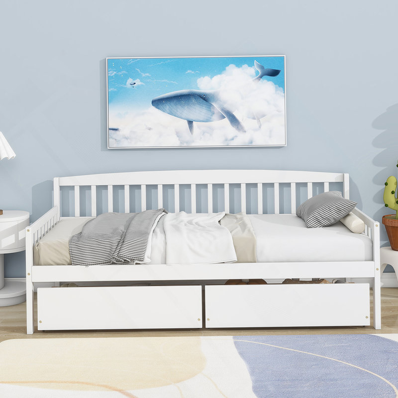 White Twin Bed, White