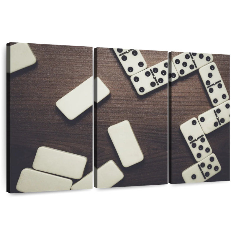 Senne pièces de domino, H 24 po x l 38 po