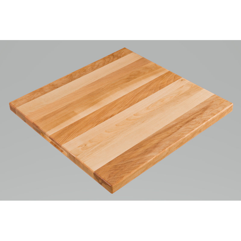 Canadian Maple Butcher Block Cutting Board, Reversible With Recess Handles