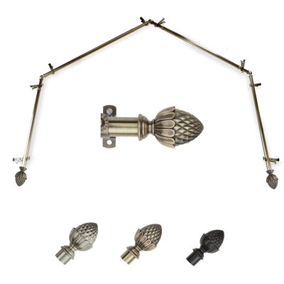 Tringle à rideaux simple réglable de 28 à 48 po Isabell