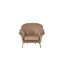 Chaise d'appoint Bergam Modern Glam avec dossier courbé et pieds métalliques-1415869196-1415869197