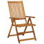 Patio Chair with Cushions Solid Wood Acacia-530213931