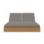 Beja Outdoor Teak Chaise Lounge-2097498336