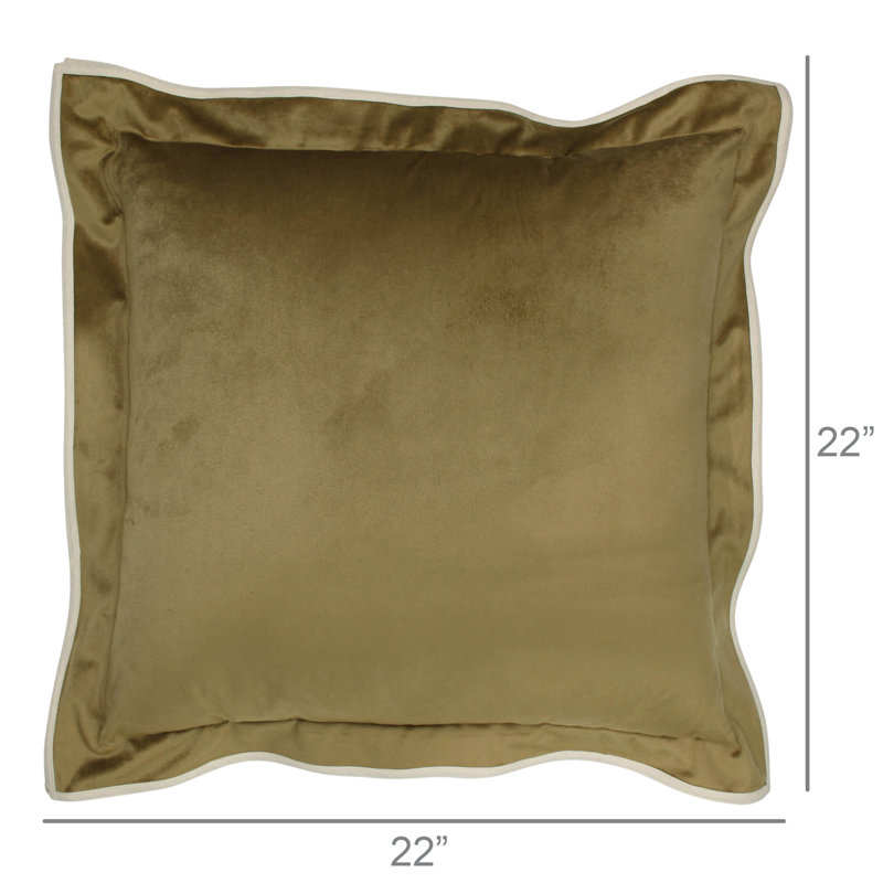 Coussin en velours, Doré