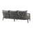 Evalyn 34.5'' Wide Rectangle Aluminum Patio Sofa with Cushions