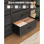 Grande commode pour chambre à coucher avec 16 tiroirs, porte-vêtements et tablettes de rangement, commode de rangement pour vêtements-208511844