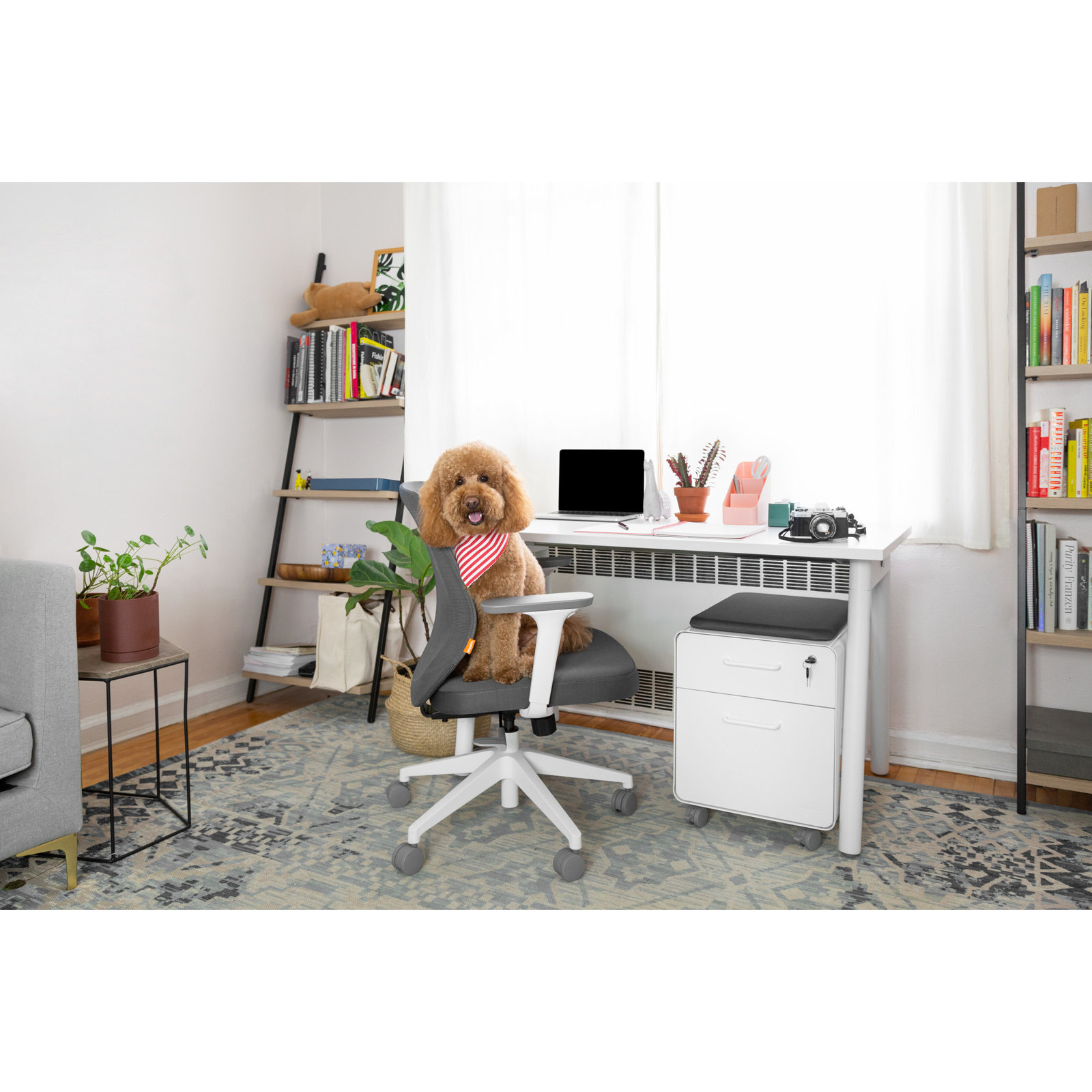 Series A Writing Desk, White, 47"L x 27"D x 29"H