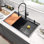 Évier de cuisine encastrable en acier inoxydable R10 de 33 po Workstation