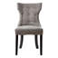 Moura 50.5cm H Tufted Upholstered Side Chair in Grey