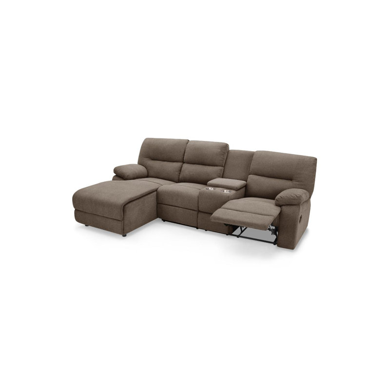 Segars 3 Seater Sofa & Chaise, Left Hand Facing, Brown