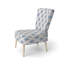 Chaise d'appoint abstraite - chaise d'appoint beige et bleu boho mandala beige-600468276