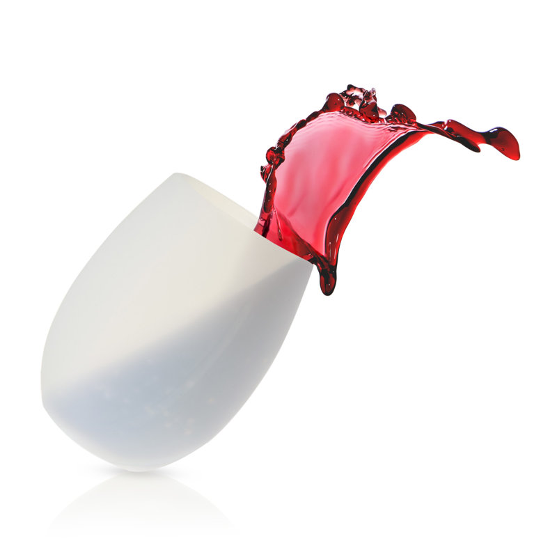 Tasses en silicone flexibles d'aération en transparent