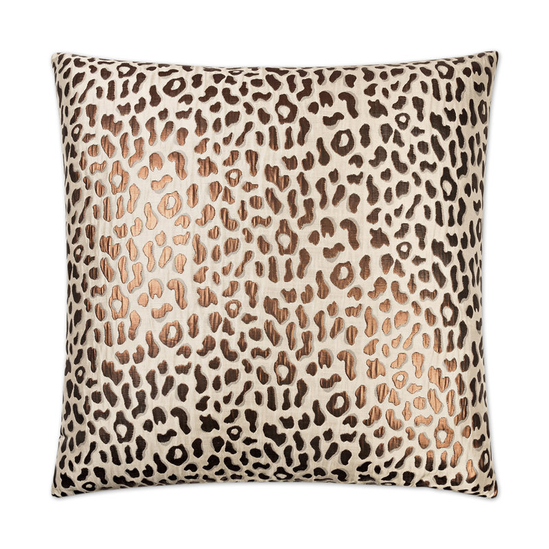 Metallic Cheetah Pillow Cover & Insert, Square 22"
