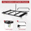 Chariot de table pliable, chariot à panneau de poids lourd en acier avec roulettes 1500 LBS, chariot de bureau pour chaise, garage, maison, bureau