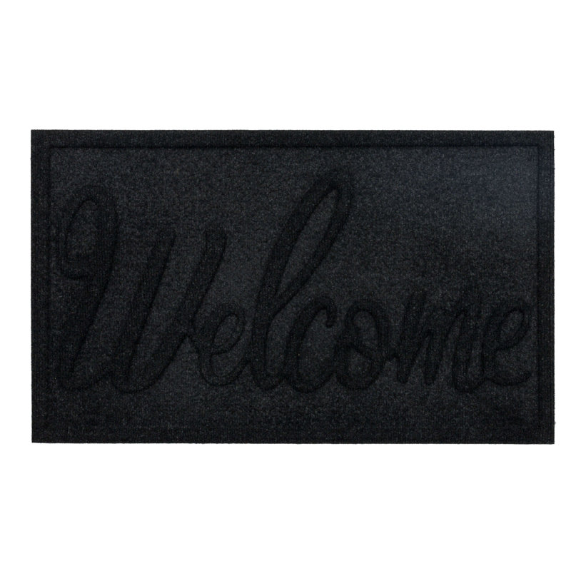 Tapis d'extérieur antidérapant Big Welcome Impressions Onyx