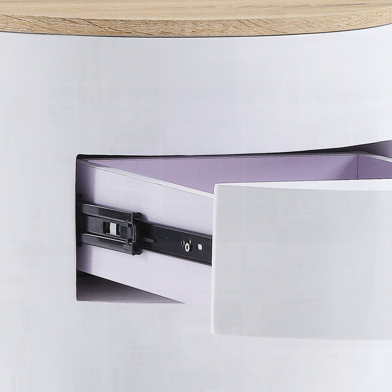 Accent Table with Display and Utility Function