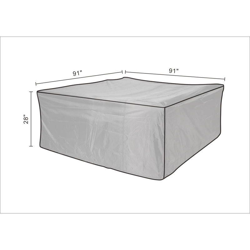 Steve Outdoor Cover, Beige, 28" H x 91" W x 91" D