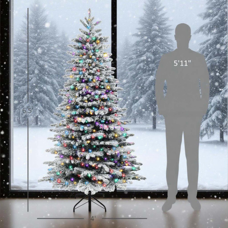 Snow Flocked Artificial Christmas Tree