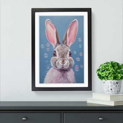 Hare Bubble Gum 1 Piece Single Picture Frame Wall Art