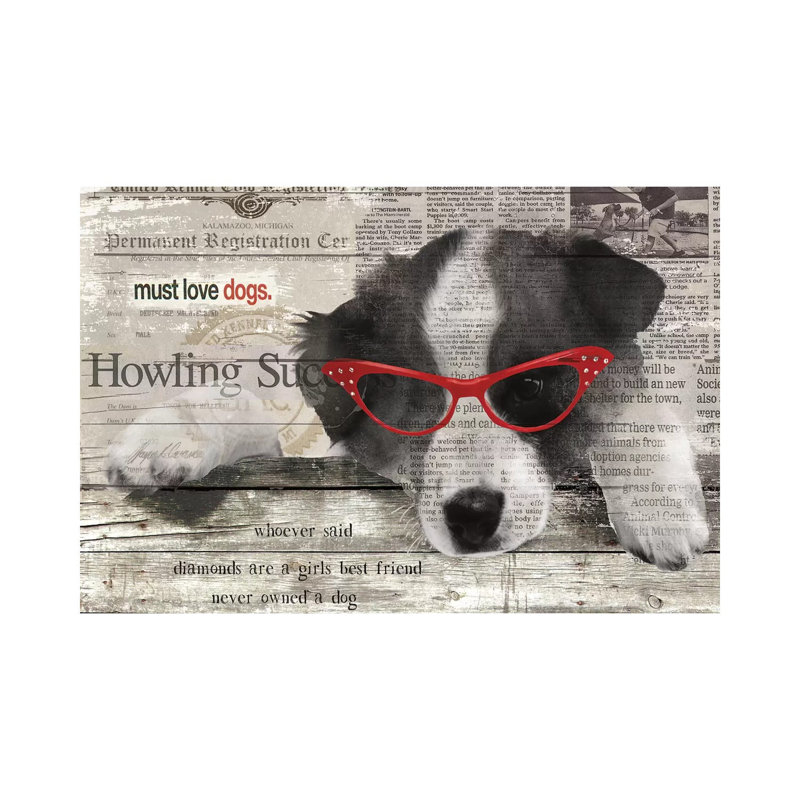 Howling Success by Carol Robinson - Print on Canvas, 101.6 cm H x 66.04 cm W x 1.91 cm D, Wrapped Canvas