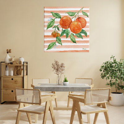 Toile de vigne orange vif vif, design par Paul Brent
