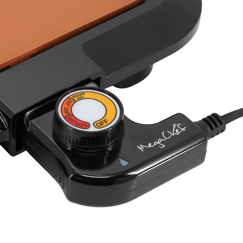 MegaChef 10.63 Inch Electric Grill with Copper Coating