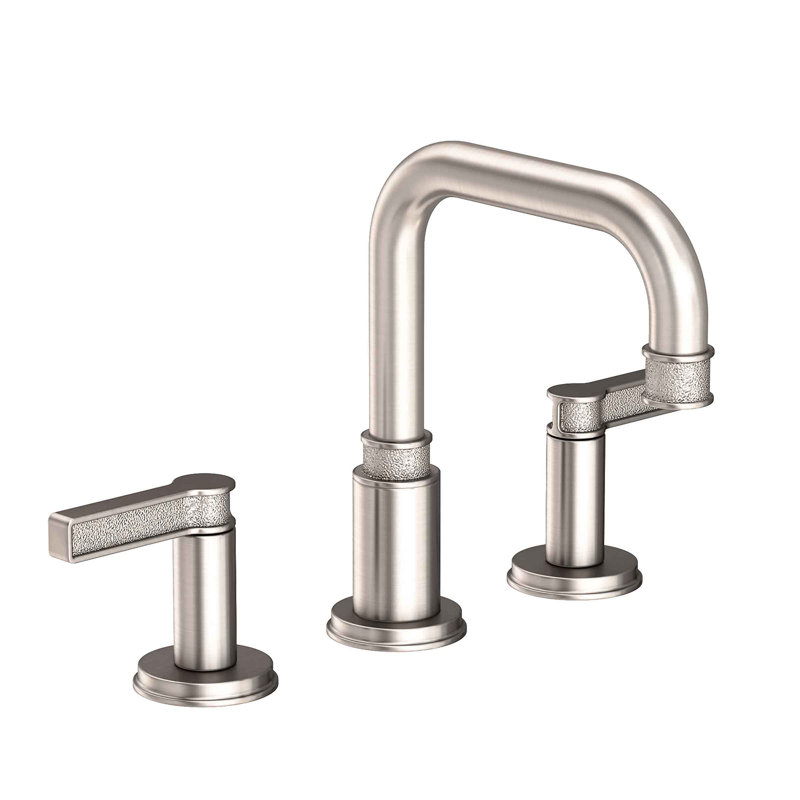 Griffey Widespread Bathroom Faucet with Drain Assembly, Satin Nickel (PVD)