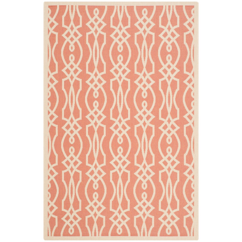 Tapis géométrique Jamon Martha Stewart Performance, Rectangle 5 pi 3 po x 7 pi 7 po
