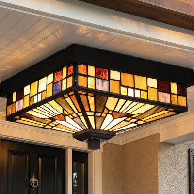 Inglenook 2 - Bulb Outdoor Flush Mount