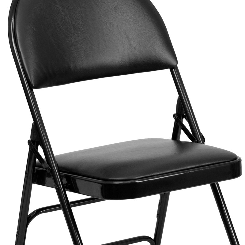 Très grande chaise pliante Oliverson, Noir