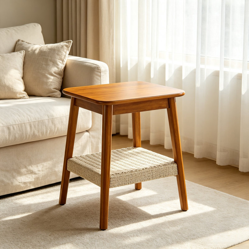 Table d'appoint 23 po Mid-Century Boho