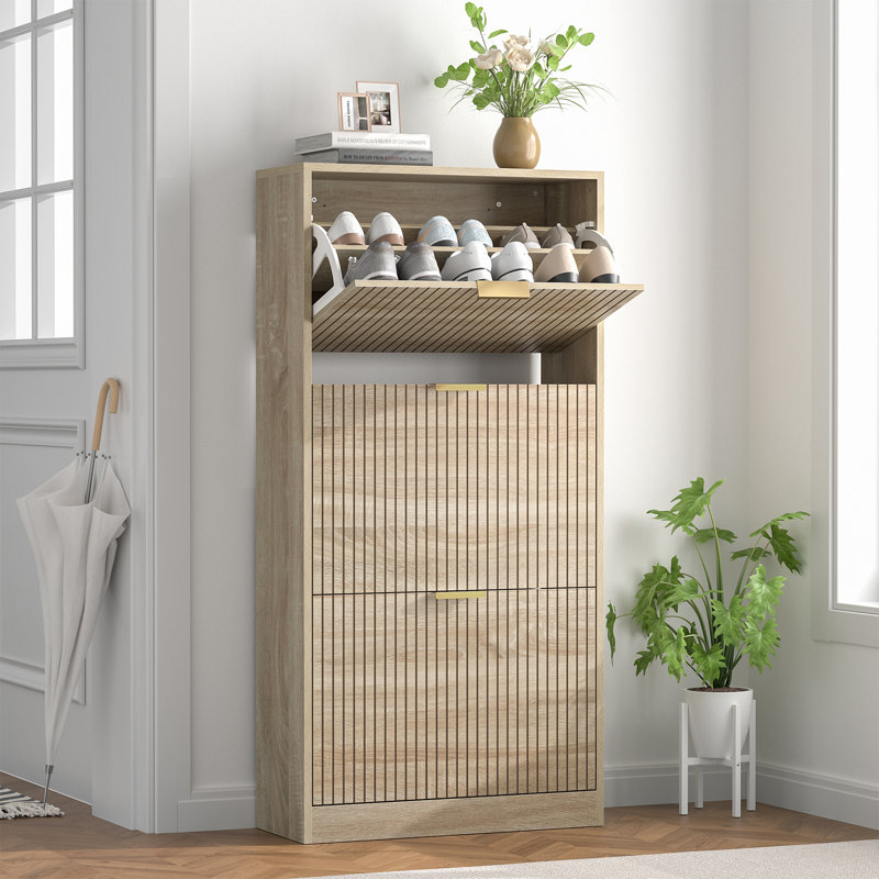 18 Pair Shoe Storage Cabinet