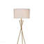Lampe sur pied 64,5 po Mid-Century en métal de style sablier Ester