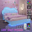 Base de lit flottante pour enfant avec tête de lit ajustable Zoomie, bleu, Zoomie-337576849-354998218